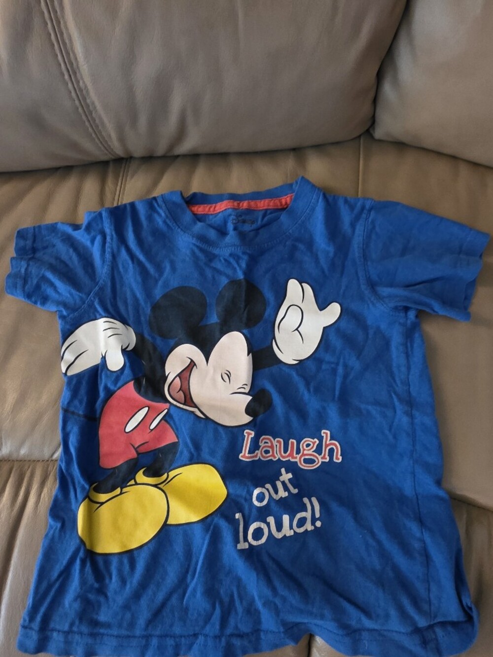 Blue Mickey Mouse Kids T-Shirt - Icon Graphic Tee